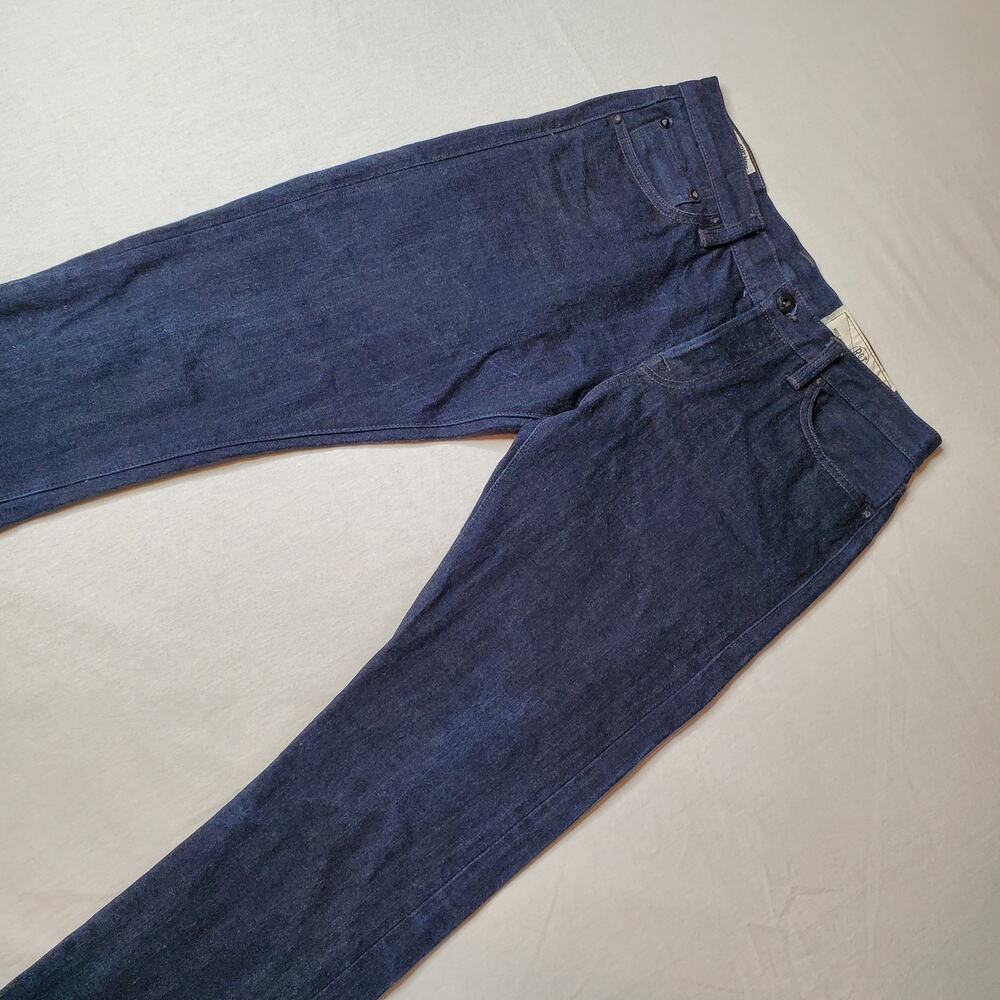 Rogue Territory X Blue Owl Workshop Men's Size 30X30 Selvedge Skinny Jeans Blue